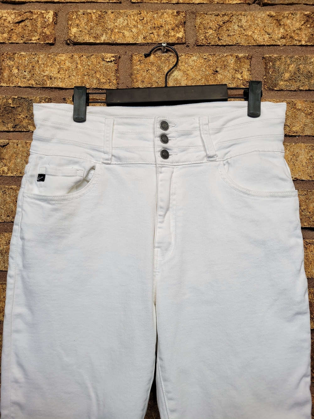 KanCan White High-Rise Skinny Jeans Stretch Button Fly Size 29 - Picture 5 of 11